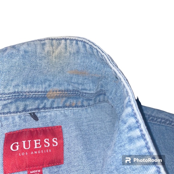 Guess Bomber Denim Jacket M - Picture 7 of 8